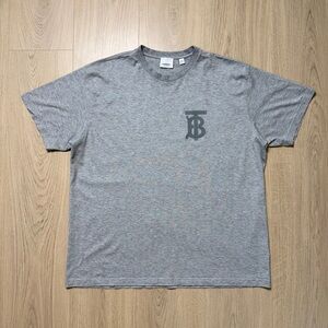 Burberry London Logo Cotton Short Sleeve Crewneck T-Shirt Mens Medium Gray